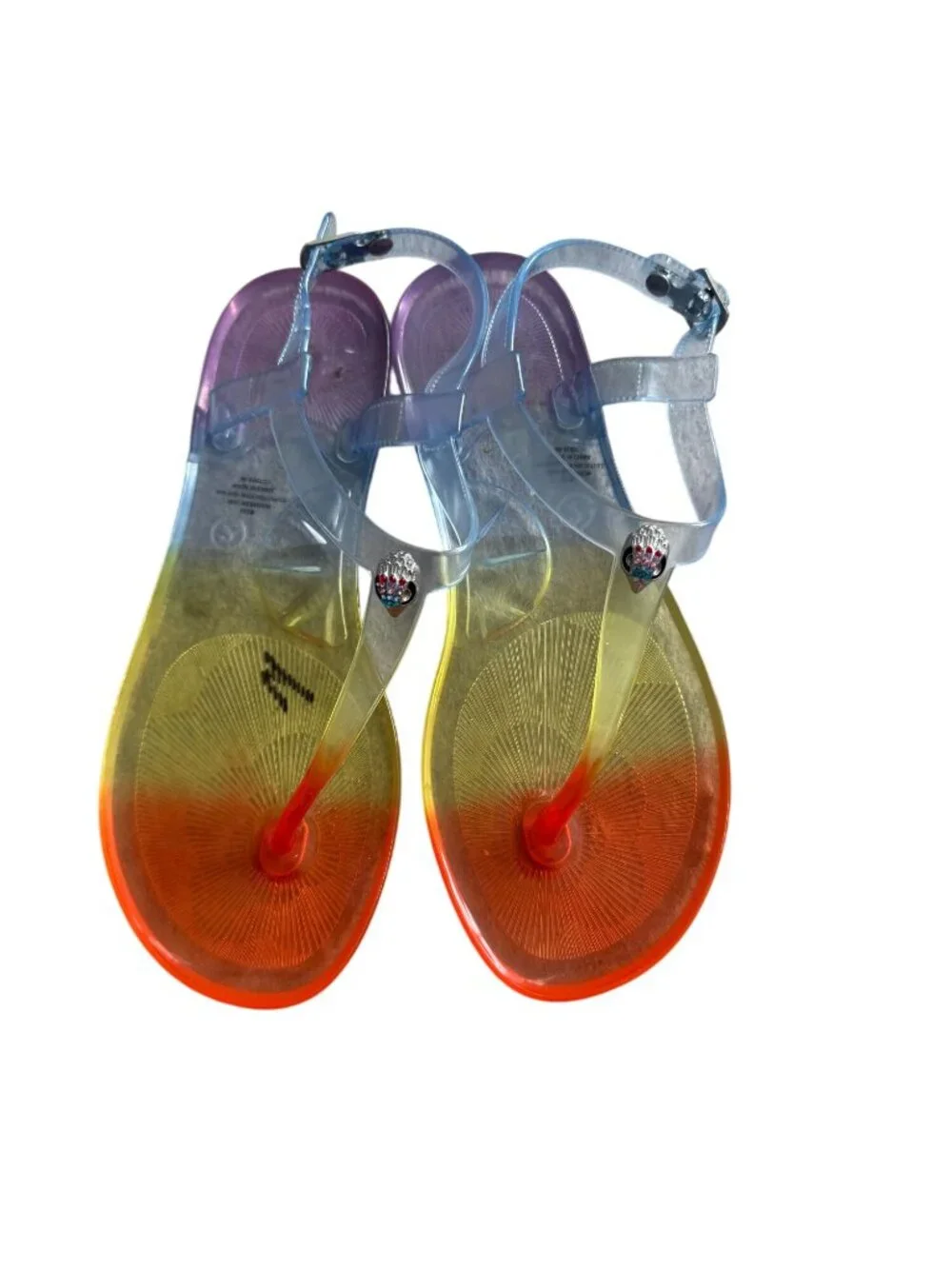 KURT GEIGER Girls Mini Maddison Rainbow Sandals Size 2